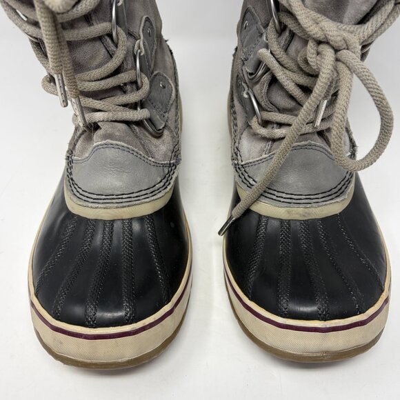 Sorel Joan of Arctic tall boots grey 11 women suede waterproof faux fur - Picture 3 of 14
